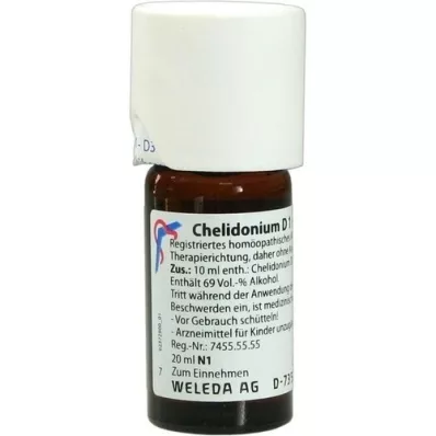 CHELIDONIUM D 1 dilución, 20 ml