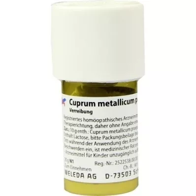 CUPRUM METALLICUM praep.D 30 Trituración, 20 g