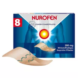 NUROFEN Parche para el dolor 24 horas 200 mg, 8 uds