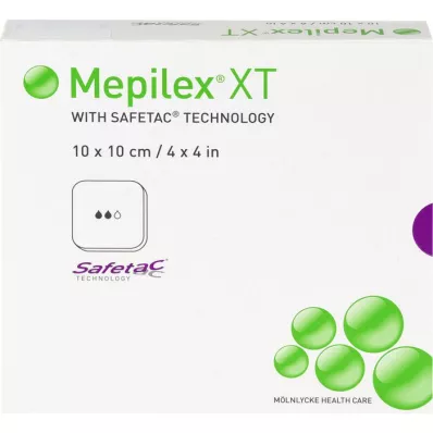 MEPILEX XT Apósito de espuma de 10x10 cm, 5 piezas