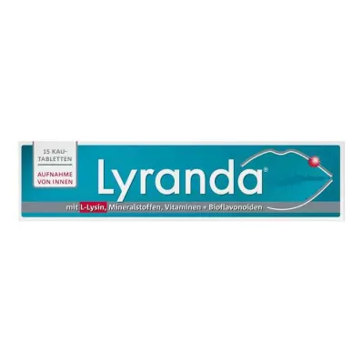 Tabletas masticables Lyranda, 15 piezas