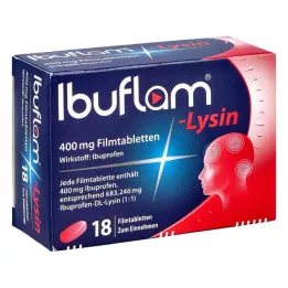 IBUFLAM-Lisina 400 mg comprimidos recubiertos con película, 18 uds
