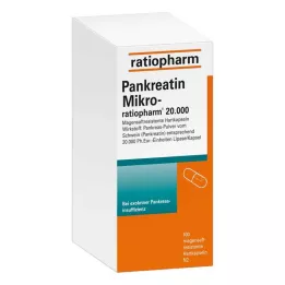 PANKREATIN Micro-ratio.20.000 cápsulas duras con recubrimiento entérico, 100 uds