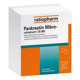 PANKREATIN Micro-ratio.20.000 cápsulas duras con recubrimiento entérico, 200 uds