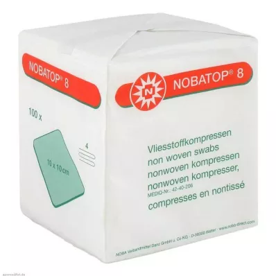 NOBATOP 8 Compresas 10x10 cm no estériles, 100 uds