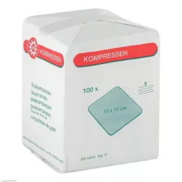 MULLKOMPRESSEN 10x10 cm no estéril 8x, 100 uds