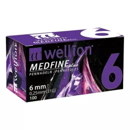 WELLION MEDFINE más agujas para bolígrafo de 6 mm, 100 unidades