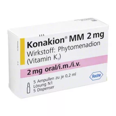 Konakion MM 2 mg de solución, 5 piezas Konakion MM 2 mg de solución, 5 piezas