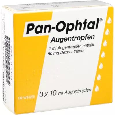 PAN OPHTAL Gotas para los ojos, 3X10 ml