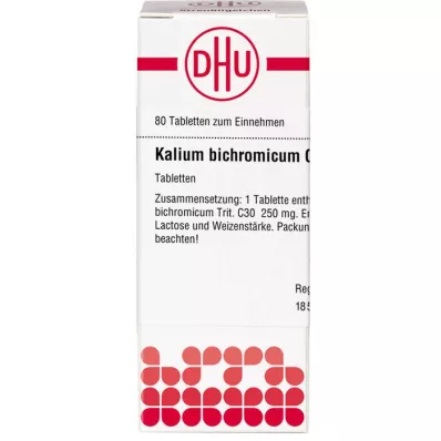 KALIUM BICHROMICUM C 30 comprimidos, 80 uds