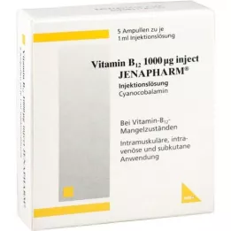 VITAMIN B12 1.000 μg Inject Jenapharm Ampollas, 5 uds