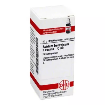 ACIDUM BENZOICUM E Resina C 30 glóbulos, 10 g ACIDUM BENZOICUM E Resina C 30 glóbulos, 10 g