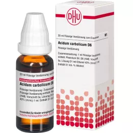 ACIDUM CARBOLICUM D 6 Dilución, 20 ml