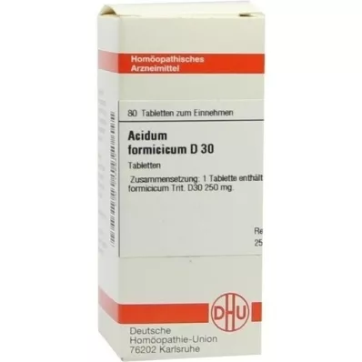 ACIDUM FORMICICUM D 30 comprimidos, 80 uds