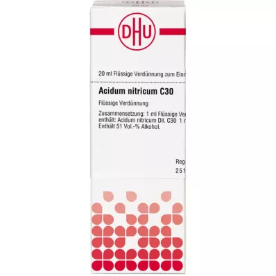 ACIDUM NITRICUM Dilución C 30, 20 ml