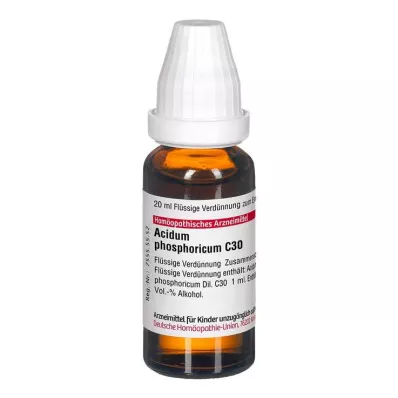ACIDUM PHOSPHORICUM Dilución C 30, 20 ml