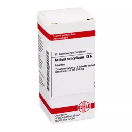 ACIDUM SALICYLICUM D 6 pastillas, 80 uds