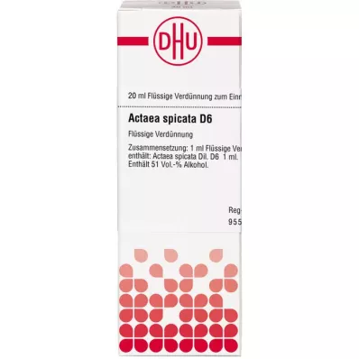 ACTAEA SPICATA D 6 Dilución, 20 ml