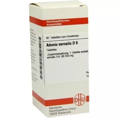 ADONIS VERNALIS D 6 pastillas, 80 uds