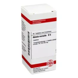 ADONIS VERNALIS D 6 pastillas, 80 uds