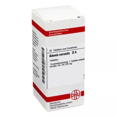 ADONIS VERNALIS D 6 pastillas, 80 uds