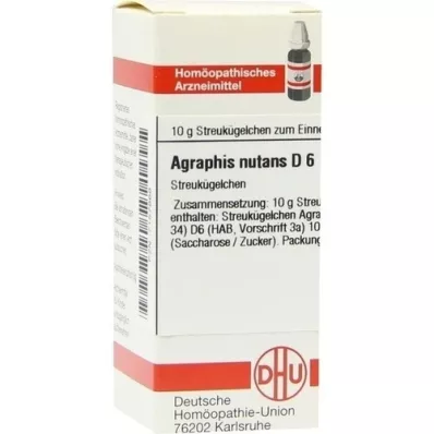 AGRAPHIS NUTANS D 6 glóbulos, 10 g