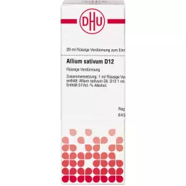 ALLIUM SATIVUM D 12 Dilución, 20 ml