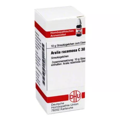 DHU Aralia racemosa C 30 glóbulos, 10 g