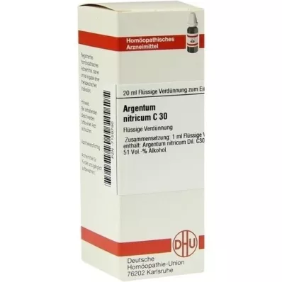 ARGENTUM NITRICUM Dilución C 30, 20 ml