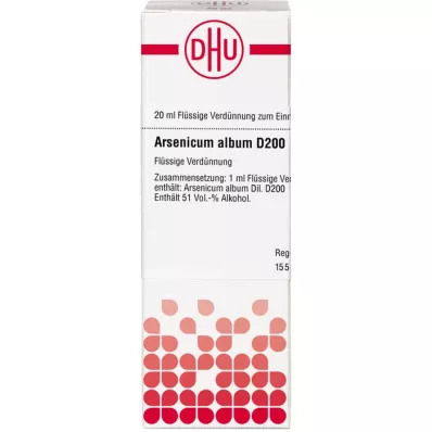 ARSENICUM ALBUM Dilución D 200, 20 ml