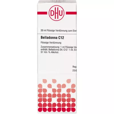 BELLADONNA C 12 Dilución, 20 ml
