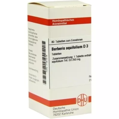 BERBERIS AQUIFOLIUM D 3 comprimidos, 80 uds
