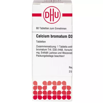 CALCIUM BROMATUM D 30 comprimidos, 80 uds