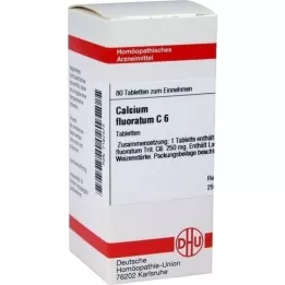 CALCIUM FLUORATUM C 6 comprimidos, 80 uds