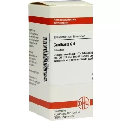 CANTHARIS C 6 comprimidos, 80 uds