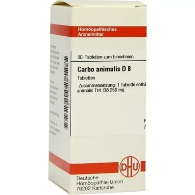 CARBO ANIMALIS D 8 pastillas, 80 uds