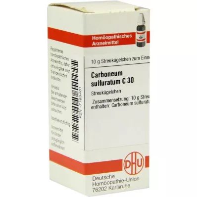 DHU Carboneum sulfuratum C 30 glóbulos, 10 g