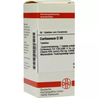 DHU Cortisonum D 30 tabletas, 80 piezas