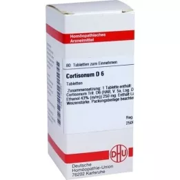 CORTISONUM D 6 pastillas, 80 uds