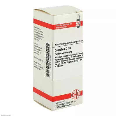 DHU Crotalus D 30 Dilución, 20 ml