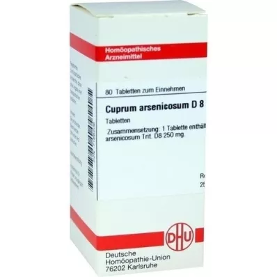 CUPRUM ARSENICOSUM D 8 pastillas, 80 uds