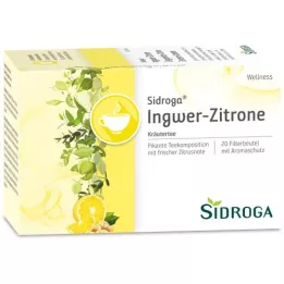 SIDROGA Bolsa de filtro de té Wellness Jengibre-Limón, 20X2,0 g