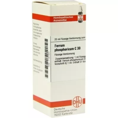 FERRUM PHOSPHORICUM Dilución C 30, 20 ml