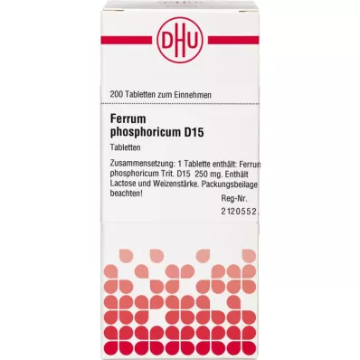 FERRUM PHOSPHORICUM D 15 comprimidos, 200 uds