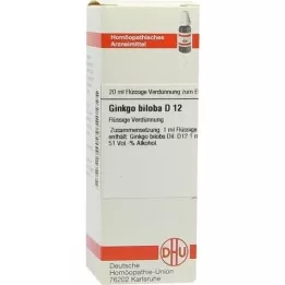 GINKGO BILOBA D 12 Dilución, 20 ml