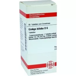 GINKGO BILOBA D 12 pastillas, 80 uds