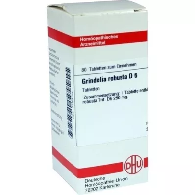 GRINDELIA ROBUSTA D 6 pastillas, 80 uds
