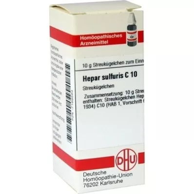 HEPAR SULFURIS C 10 glóbulos, 10 g