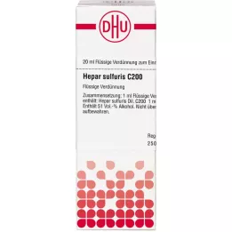 HEPAR SULFURIS C 200 Dilución, 20 ml