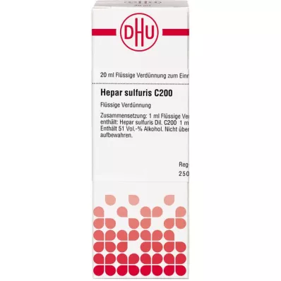 HEPAR SULFURIS C 200 Dilución, 20 ml